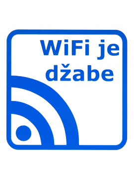 Wifi je dzabe - nelepnica za kafiće i restorane